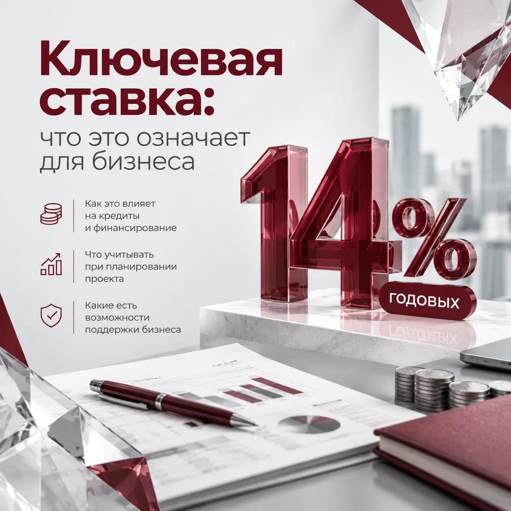Ключевая ставка 14%: что это означает для бизнеса 